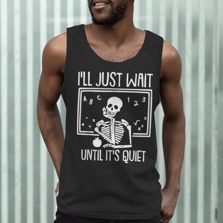 Ill Just Wait Until Its Quiet Teacher Lazy Halloween Costume Men Tank Top, novelty gifts, funny gifts Ill Just Wait Until Its Quiet Teacher Lazy Halloween Costume Men Tank Top, novelty gifts, funny gifts