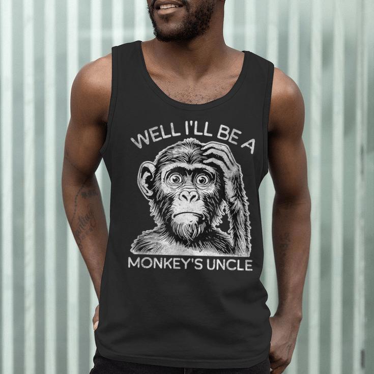 Well I'Ll Be a Monkey's Uncle Teacher And Student Men Tank Top, novelty gifts, funny gifts