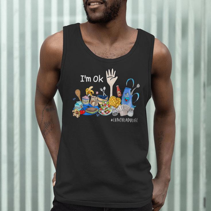 I'm Ok Lunch Lady Life Cafeteria Crew Teacher Women Men Tank Top, novelty gifts, funny gifts I'm Ok Lunch Lady Life Cafeteria Crew Teacher Women Men Tank Top, novelty gifts, funny gifts