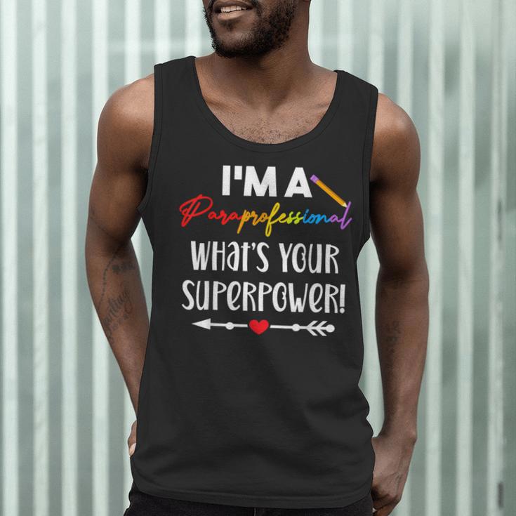 I'm A Paraprofessional What's Your Superpower Para Teacher Men Tank Top, novelty gifts, funny gifts I'm A Paraprofessional What's Your Superpower Para Teacher Men Tank Top, novelty gifts, funny gifts