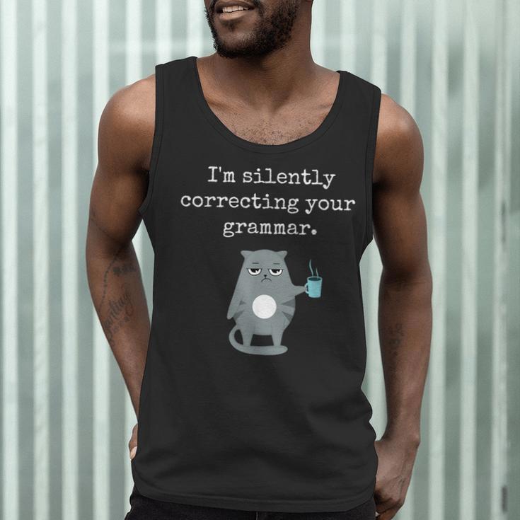 I'm Silently Correcting Your Grammar Sarcastic Teacher For Men Women Kids Men Tank Top, novelty gifts, funny gifts I'm Silently Correcting Your Grammar Sarcastic Teacher For Men Women Kids Men Tank Top, novelty gifts, funny gifts