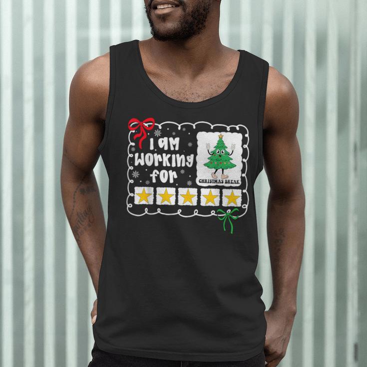 I'm Working For Christmas Break 5 Stars Christmas Teacher Men Tank Top, novelty gifts, funny gifts I'm Working For Christmas Break 5 Stars Christmas Teacher Men Tank Top, novelty gifts, funny gifts
