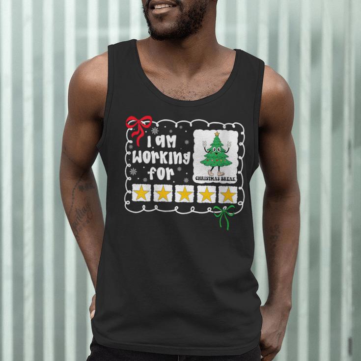 I'm Working For Christmas Break 5 Stars Christmas Teacher Men Tank Top, novelty gifts, funny gifts I'm Working For Christmas Break 5 Stars Christmas Teacher Men Tank Top, novelty gifts, funny gifts
