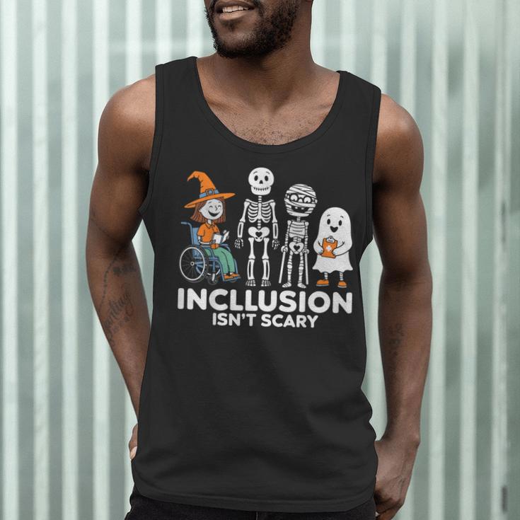 Inclusion Isn't Scary SLP Halloween Costume Sped Teacher Men Tank Top, novelty gifts, funny gifts Inclusion Isn't Scary SLP Halloween Costume Sped Teacher Men Tank Top, novelty gifts, funny gifts