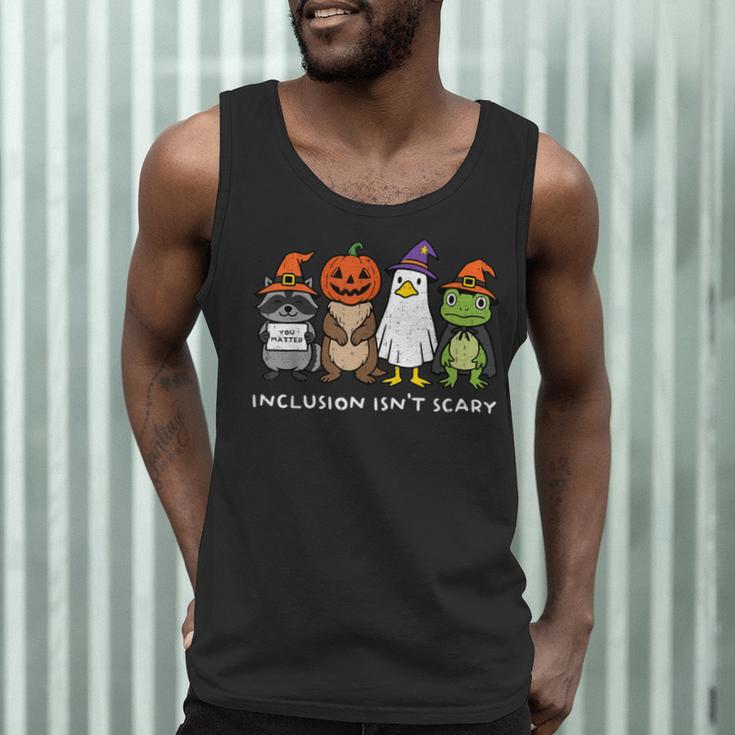 Inclusion Isn't Scary SLP Halloween Sped Teacher Animal Men Tank Top, novelty gifts, funny gifts Inclusion Isn't Scary SLP Halloween Sped Teacher Animal Men Tank Top, novelty gifts, funny gifts