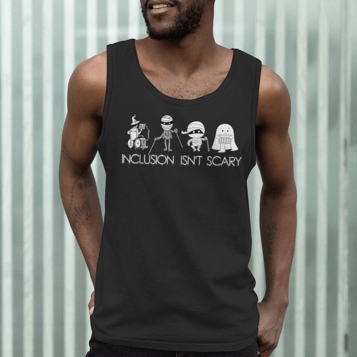 Inclusion Isn't Scary Slp Halloween Sped Teacher Ghost Mummy Men Tank Top, novelty gifts, funny gifts Inclusion Isn't Scary Slp Halloween Sped Teacher Ghost Mummy Men Tank Top, novelty gifts, funny gifts