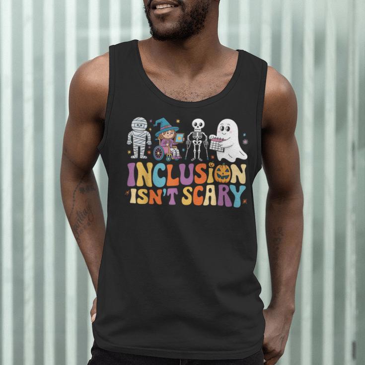 Inclusion Isn't Scary SLP Halloween Sped Teacher Men Tank Top, novelty gifts, funny gifts