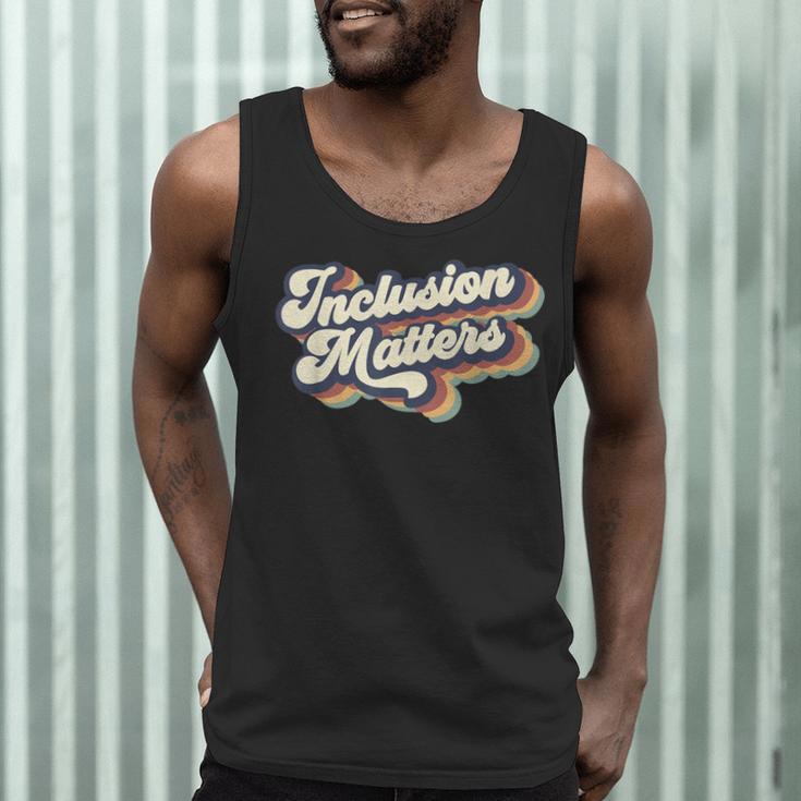 Inclusion Matters Retro Special Education Teacher Women Men Tank Top, novelty gifts, funny gifts Inclusion Matters Retro Special Education Teacher Women Men Tank Top, novelty gifts, funny gifts