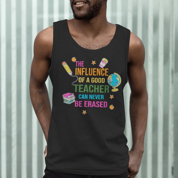 The Influence Of A Good Teacher Can Never Be Erased Quote Men Tank Top, novelty gifts, funny gifts The Influence Of A Good Teacher Can Never Be Erased Quote Men Tank Top, novelty gifts, funny gifts