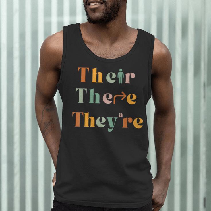 Their There They'Re English Teacher Gramma Police Joke Men Tank Top, novelty gifts, funny gifts Their There They'Re English Teacher Gramma Police Joke Men Tank Top, novelty gifts, funny gifts