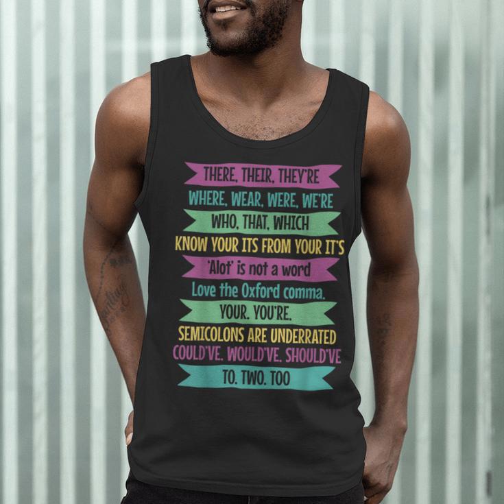 Their There And They'Re English Teacher Men Women Men Tank Top, novelty gifts, funny gifts Their There And They'Re English Teacher Men Women Men Tank Top, novelty gifts, funny gifts
