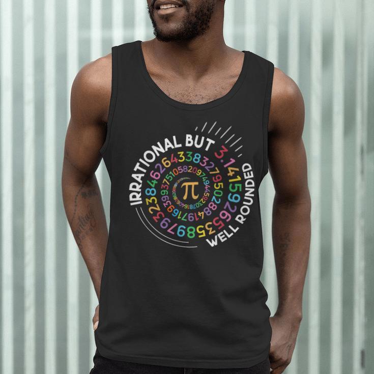 Irrational But Well Rounded Pi Day Math Teacher Student Geek Men Tank Top, novelty gifts, funny gifts