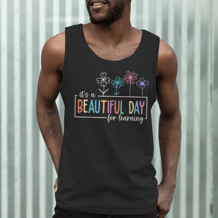 It's a Beautiful Day For Learning Teacher Students Women Men Tank Top, novelty gifts, funny gifts