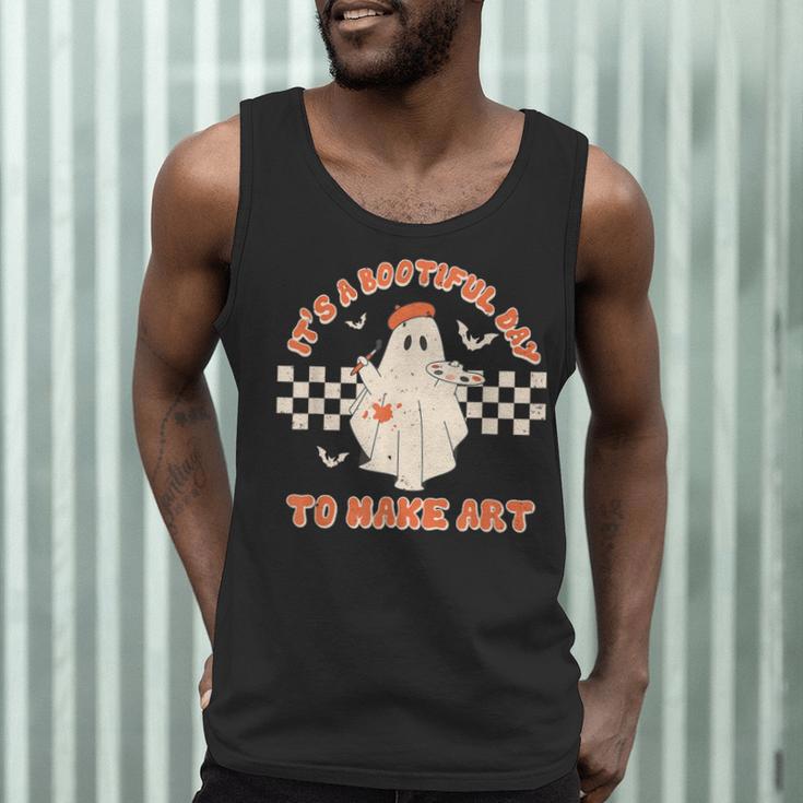It's A Bootiful Day To Make Art Halloween Art Teacher Men Tank Top, novelty gifts, funny gifts It's A Bootiful Day To Make Art Halloween Art Teacher Men Tank Top, novelty gifts, funny gifts