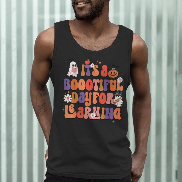 It's A Bootiful Day For Learning Cute Teacher Halloween Men Tank Top, novelty gifts, funny gifts It's A Bootiful Day For Learning Cute Teacher Halloween Men Tank Top, novelty gifts, funny gifts