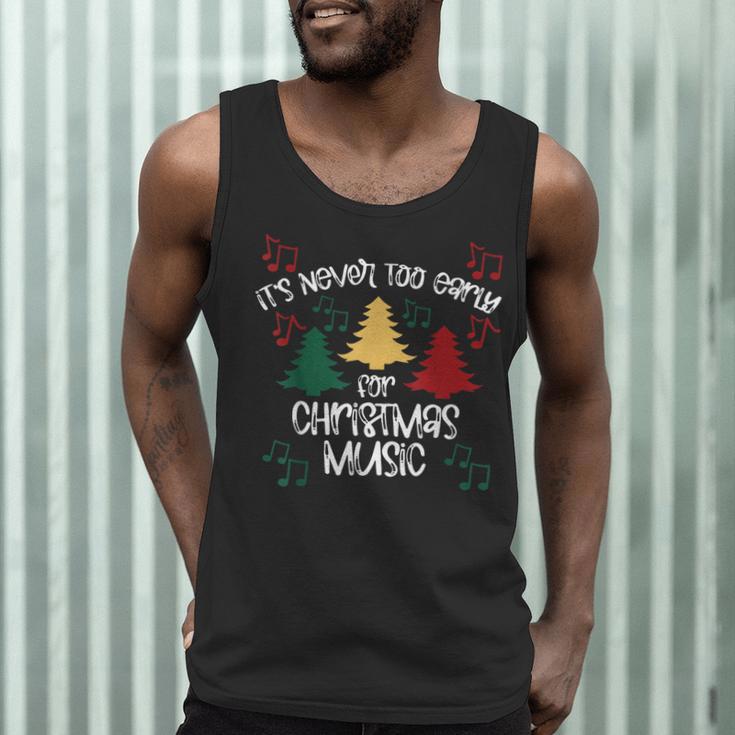 It's Never Too Early For Christmas Music Teacher Men Tank Top, novelty gifts, funny gifts It's Never Too Early For Christmas Music Teacher Men Tank Top, novelty gifts, funny gifts