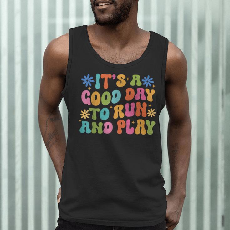 Its A Good Day To Run And Play PE Teacher Physical Education Men Tank Top, novelty gifts, funny gifts Its A Good Day To Run And Play PE Teacher Physical Education Men Tank Top, novelty gifts, funny gifts