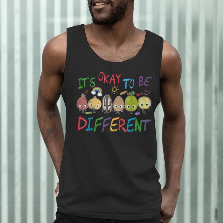 It's Ok To Be Different Apple Teacher Autism Awareness Men Tank Top, novelty gifts, funny gifts It's Ok To Be Different Apple Teacher Autism Awareness Men Tank Top, novelty gifts, funny gifts