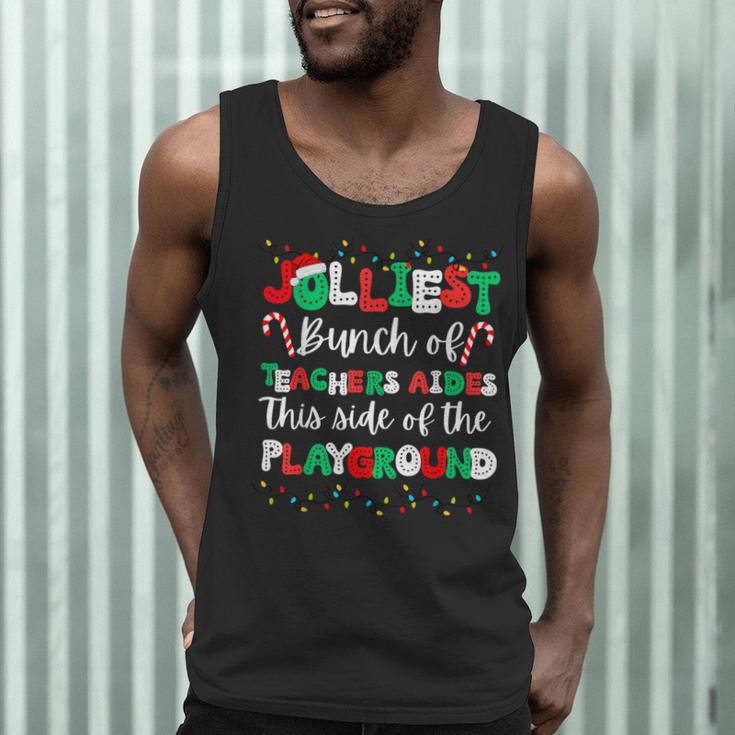 Jolliest Bunch Of Teachers Aides This Side Of The Playground Men Tank Top, novelty gifts, funny gifts Jolliest Bunch Of Teachers Aides This Side Of The Playground Men Tank Top, novelty gifts, funny gifts