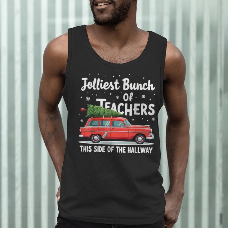 Jolliest Bunch Of Teachers This Side Of The Hallway Xmas PJ Men Tank Top, novelty gifts, funny gifts Jolliest Bunch Of Teachers This Side Of The Hallway Xmas PJ Men Tank Top, novelty gifts, funny gifts
