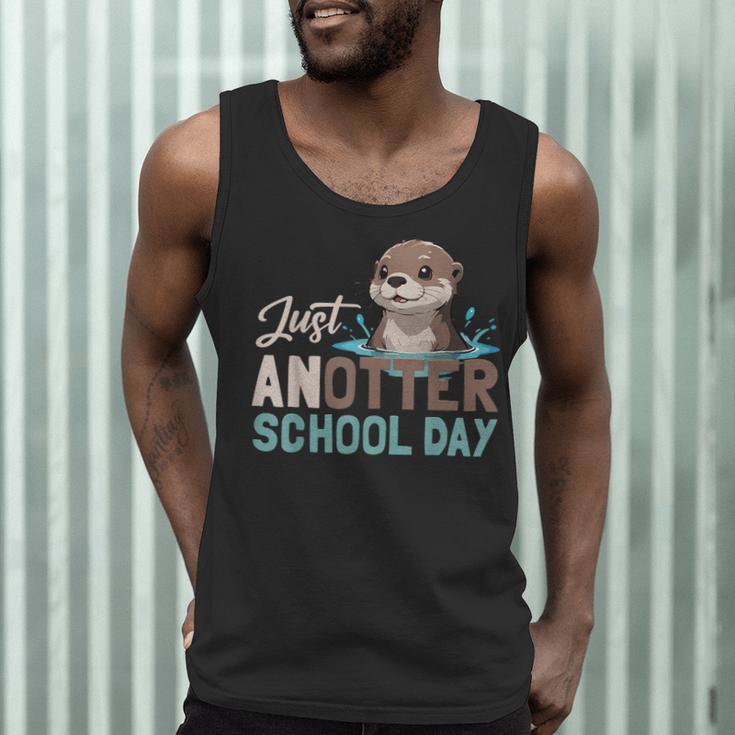 Just Anotter School Day Cute Otter Lover Teacher Student Men Tank Top, novelty gifts, funny gifts