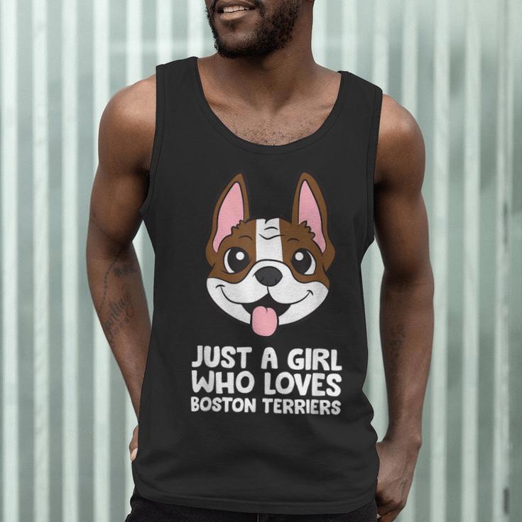 Just a Girl Who Loves Boston Terriers Men Tank Top, novelty gifts, funny gifts