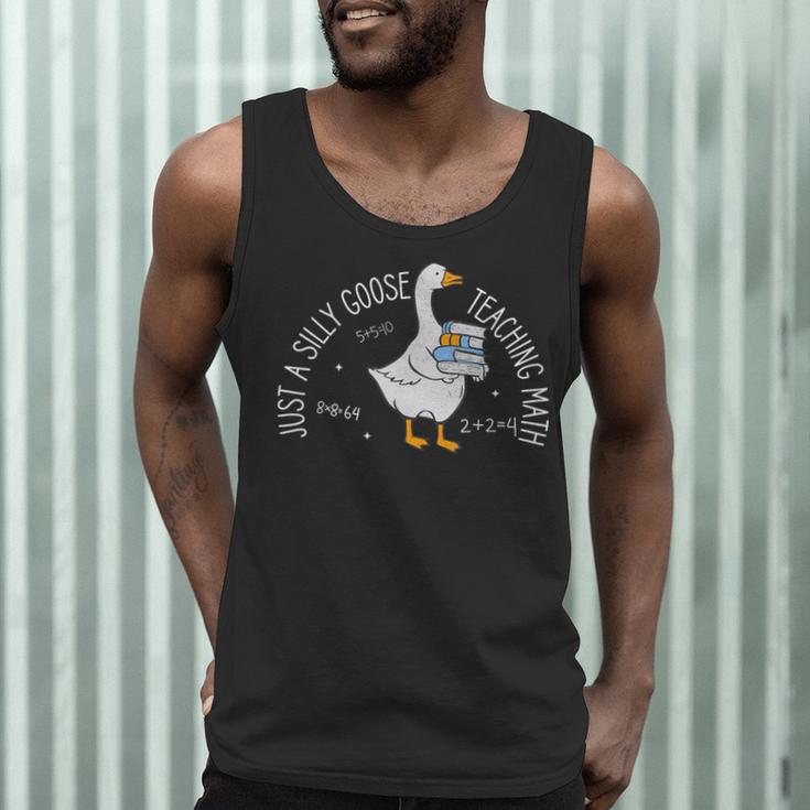 Just A Silly Goose Teaching Math Teacher Back To School Men Tank Top, novelty gifts, funny gifts Just A Silly Goose Teaching Math Teacher Back To School Men Tank Top, novelty gifts, funny gifts
