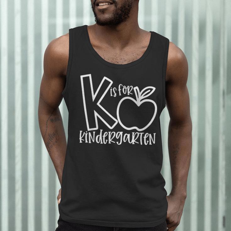 K Is For Kindergarten Kindergarten Teacher Men Women Girls Kids Men Tank Top, novelty gifts, funny gifts K Is For Kindergarten Kindergarten Teacher Men Women Girls Kids Men Tank Top, novelty gifts, funny gifts