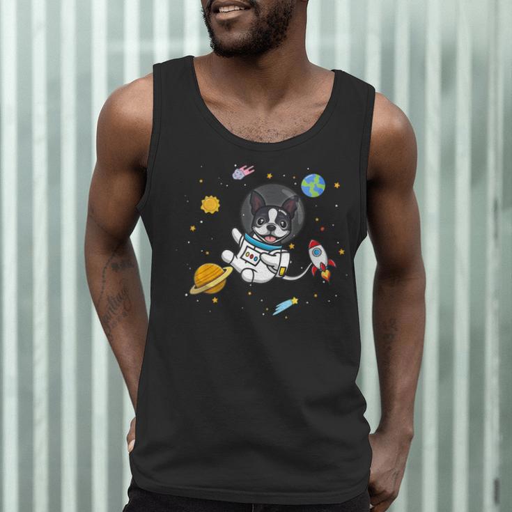 Kawaii Kids & Boys Astronaut Space Boston Terrier Dog Lover Men Tank Top, novelty gifts, funny gifts