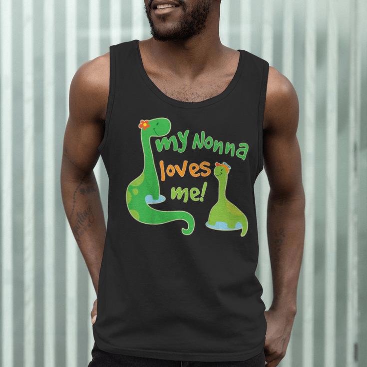 Kids My Nonna Loves Me Dinosaur Grandson Men Tank Top, novelty gifts, funny gifts