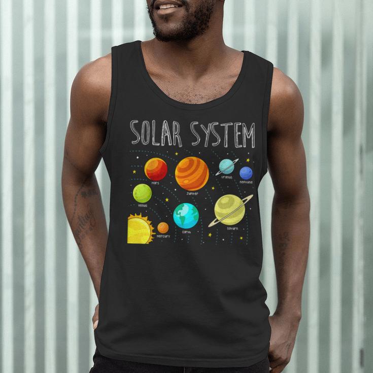 Kids Solar Systems Cute Planets Space Science Teacher School Men Tank Top, novelty gifts, funny gifts