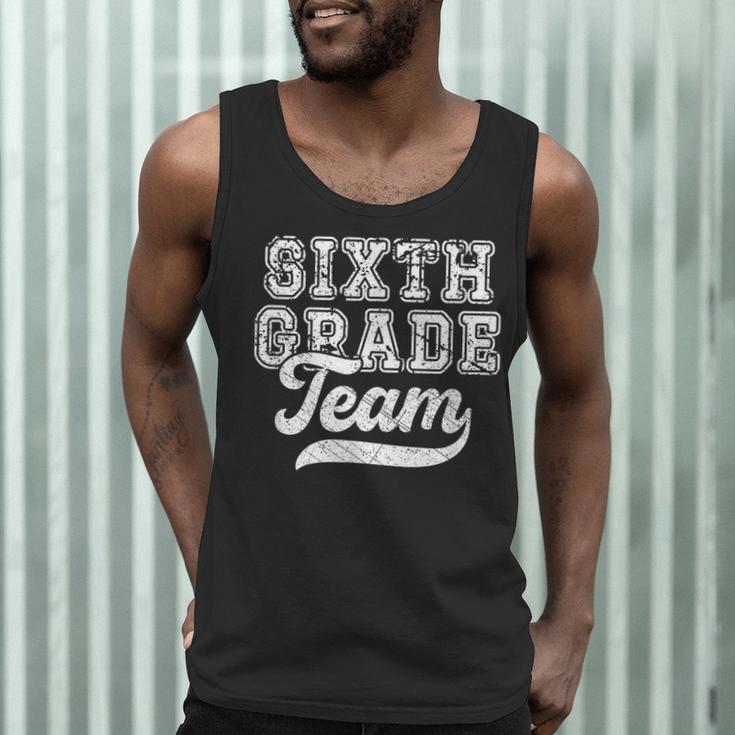 Kids Teacher Sixth Grade Retro Back To School Team 6th Grade Men Tank Top, novelty gifts, funny gifts Kids Teacher Sixth Grade Retro Back To School Team 6th Grade Men Tank Top, novelty gifts, funny gifts