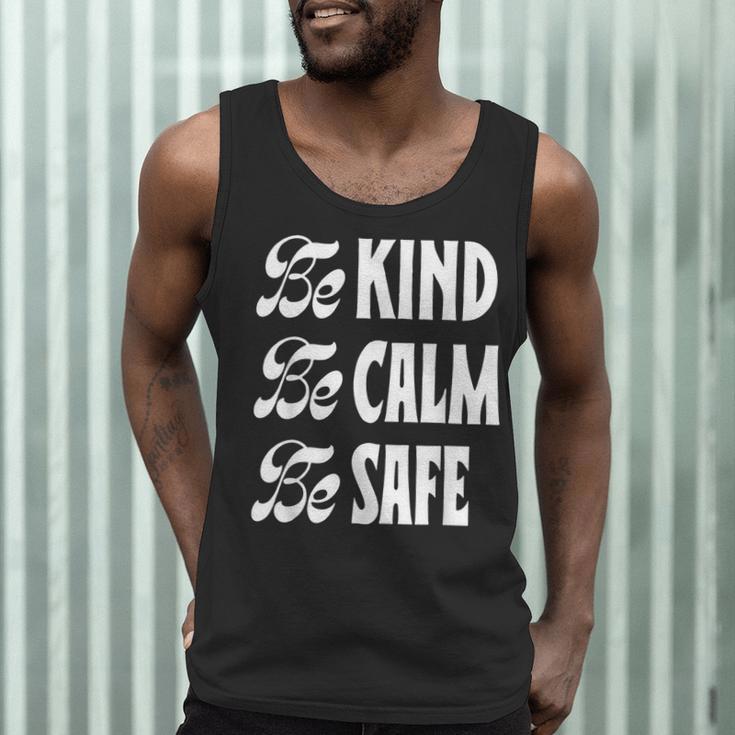Be Kind Be Calm Be Safe Awareness For Teachers For Men Women Kids Men Tank Top, novelty gifts, funny gifts Be Kind Be Calm Be Safe Awareness For Teachers For Men Women Kids Men Tank Top, novelty gifts, funny gifts