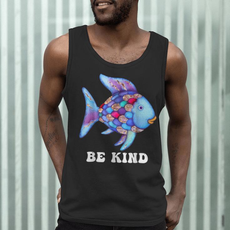 Be Kind Rainbow Fish Teacher Life Teaching Back To School Men Tank Top, novelty gifts, funny gifts Be Kind Rainbow Fish Teacher Life Teaching Back To School Men Tank Top, novelty gifts, funny gifts