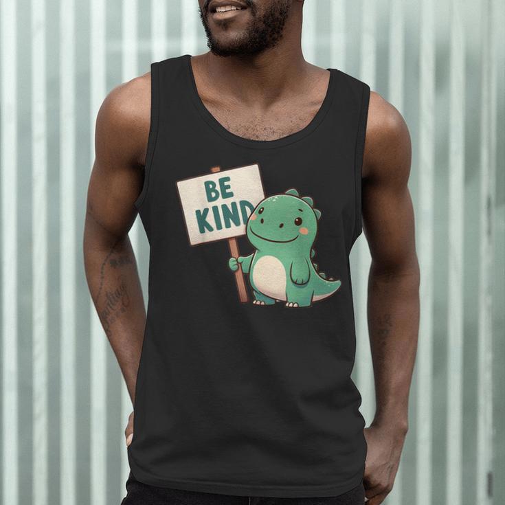 Be Kind Teacher Anti-Bullying Dino Kindness Women Men Boys Men Tank Top, novelty gifts, funny gifts