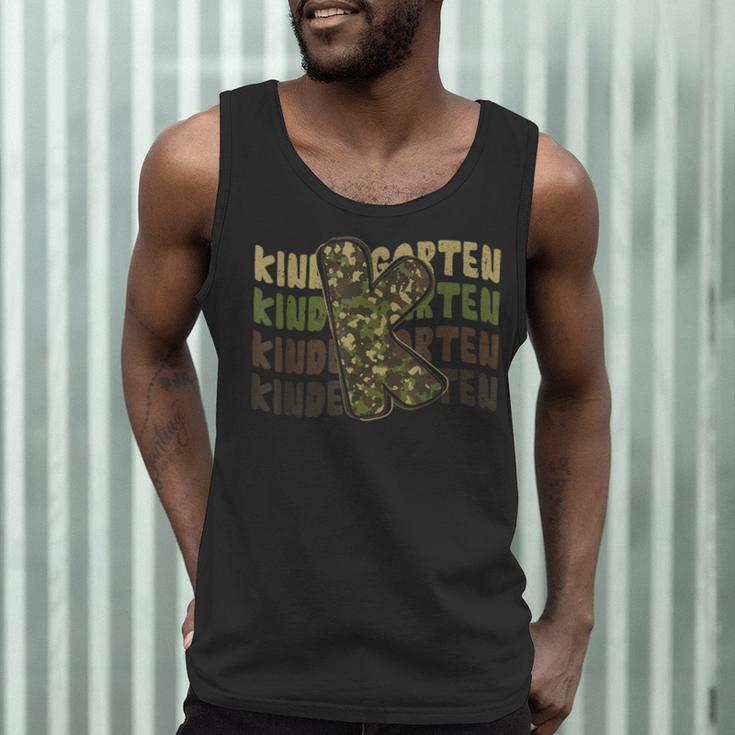 Kindergarten Camo Camouflage Boy Teacher Back To School Men Tank Top, novelty gifts, funny gifts Kindergarten Camo Camouflage Boy Teacher Back To School Men Tank Top, novelty gifts, funny gifts