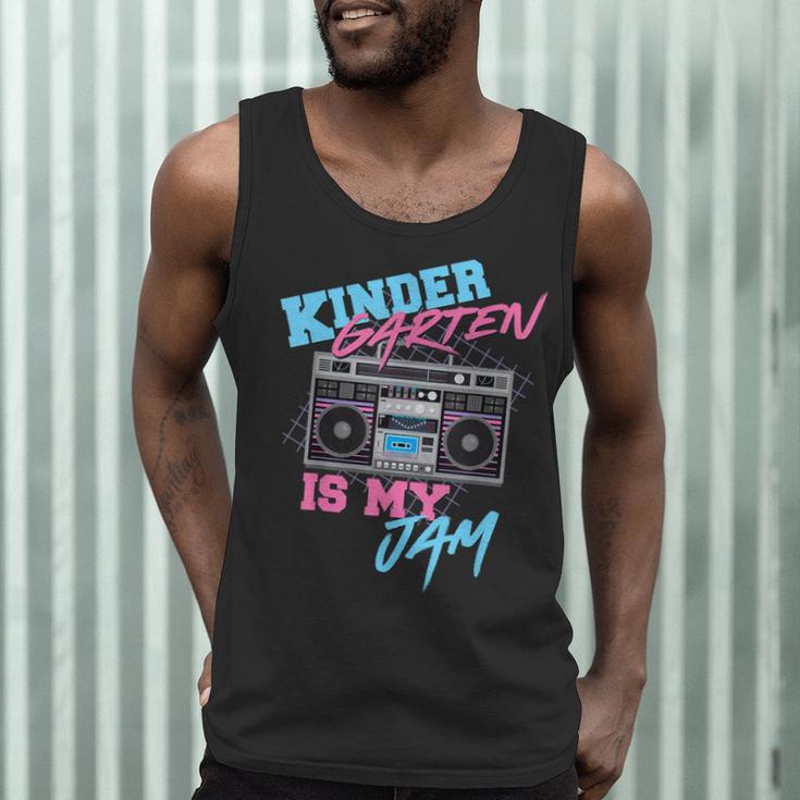 Kindergarten Is My Jam Vintage 80s Boombox Teacher Student Men Tank Top, novelty gifts, funny gifts Kindergarten Is My Jam Vintage 80s Boombox Teacher Student Men Tank Top, novelty gifts, funny gifts