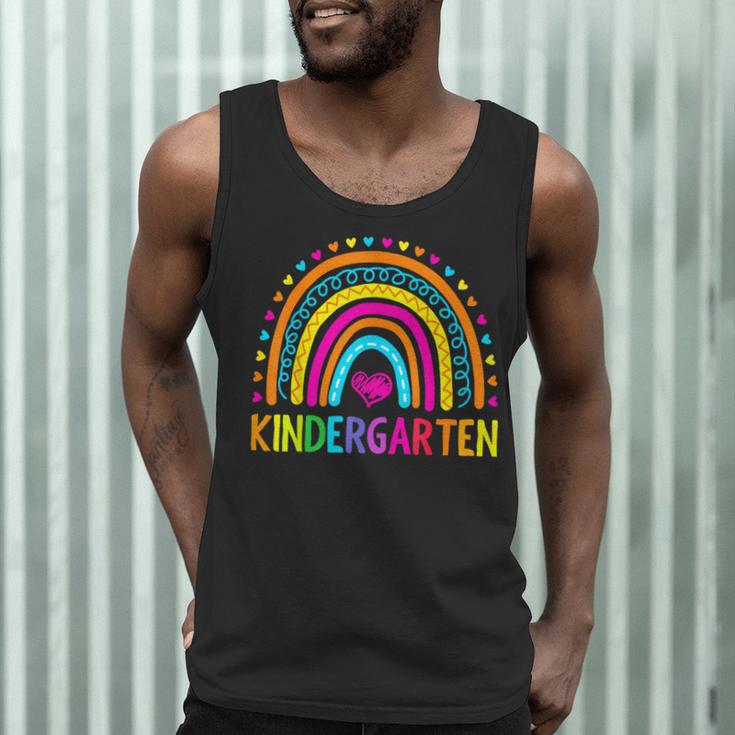 Kindergarten Rainbow Girls Boys Teacher First Day Of School Men Tank Top, novelty gifts, funny gifts Kindergarten Rainbow Girls Boys Teacher First Day Of School Men Tank Top, novelty gifts, funny gifts