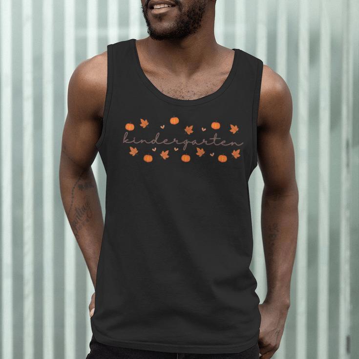 Kindergarten Teacher Pumpkin Autumn Leaves Kinder Team Fall Men Tank Top, novelty gifts, funny gifts Kindergarten Teacher Pumpkin Autumn Leaves Kinder Team Fall Men Tank Top, novelty gifts, funny gifts