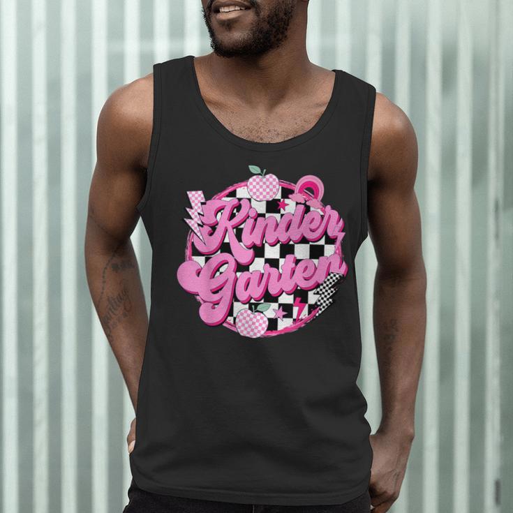 Kindergarten Teacher Women Checkered First Day Of School Men Tank Top, novelty gifts, funny gifts Kindergarten Teacher Women Checkered First Day Of School Men Tank Top, novelty gifts, funny gifts