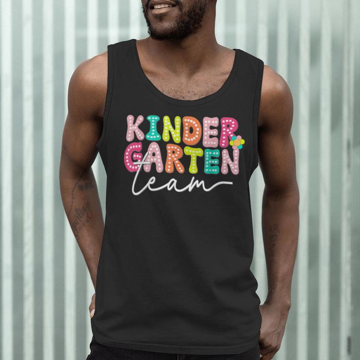 Kindergarten Team Teacher Back To School Kindergarten Squad Men Tank Top, novelty gifts, funny gifts