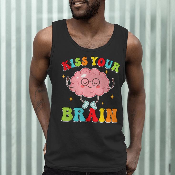 Kiss Your Brain Calm Mindset Teacher Kids Boys Girls Women Men Tank Top, novelty gifts, funny gifts Kiss Your Brain Calm Mindset Teacher Kids Boys Girls Women Men Tank Top, novelty gifts, funny gifts