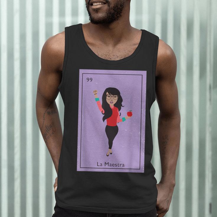 La Maestra Mexican Bingo Card Teacher Lottery Card Men Tank Top, novelty gifts, funny gifts La Maestra Mexican Bingo Card Teacher Lottery Card Men Tank Top, novelty gifts, funny gifts