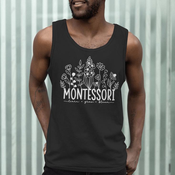 Learn Grow Bloom Wildflowers Appreciation Montessori Teacher Men Tank Top, novelty gifts, funny gifts Learn Grow Bloom Wildflowers Appreciation Montessori Teacher Men Tank Top, novelty gifts, funny gifts