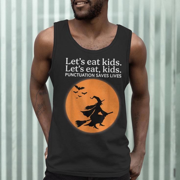 Let's Eat Kids Punctuation Saves Live Witch Grammar Teacher Men Tank Top, novelty gifts, funny gifts Let's Eat Kids Punctuation Saves Live Witch Grammar Teacher Men Tank Top, novelty gifts, funny gifts