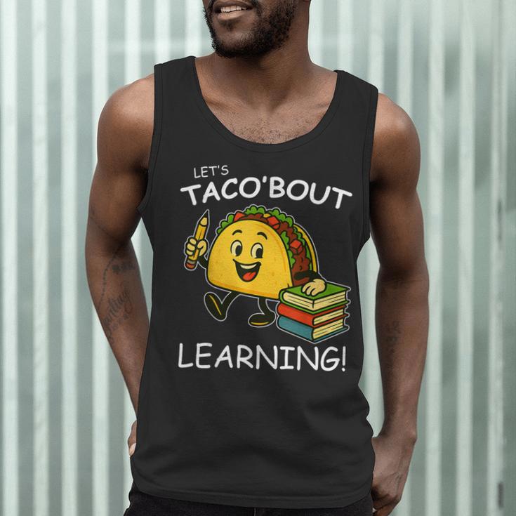 Let's Taco Bout Learning Back To School Teacher Kids Men Tank Top, novelty gifts, funny gifts