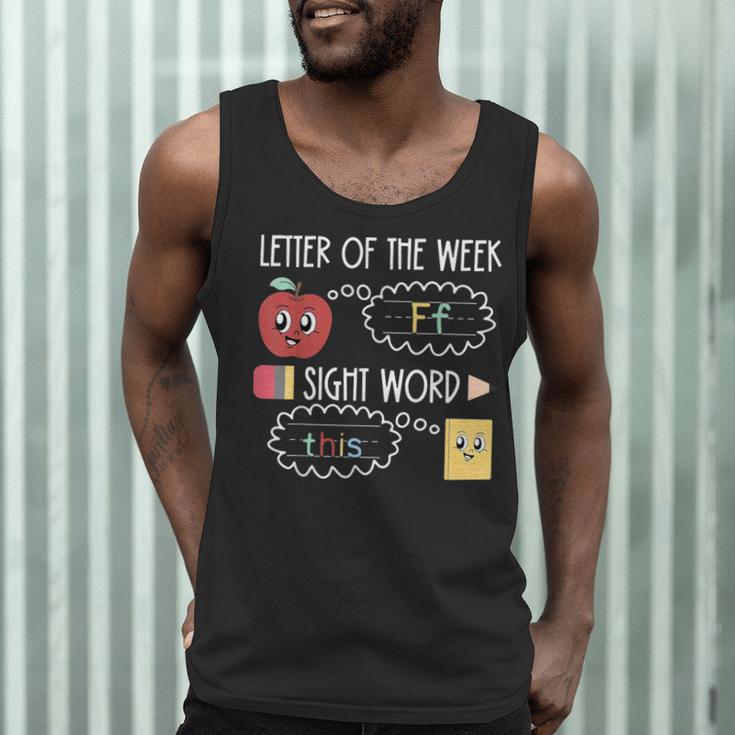 Letter Of The Week Ff Sight Word Teacher Squad Men Tank Top, novelty gifts, funny gifts Letter Of The Week Ff Sight Word Teacher Squad Men Tank Top, novelty gifts, funny gifts