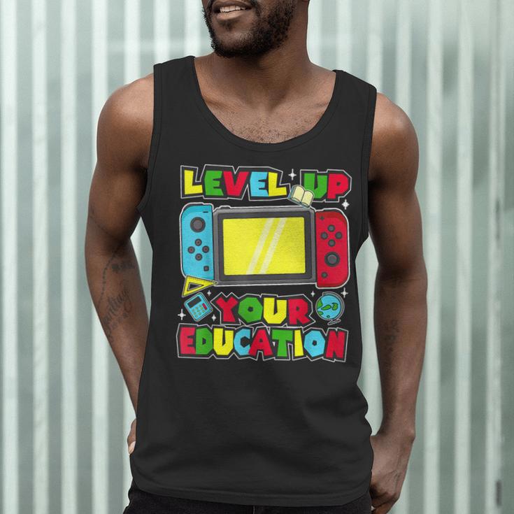 Level Up Your Education Gaming Inspired Teacher Gamers Men Tank Top, novelty gifts, funny gifts Level Up Your Education Gaming Inspired Teacher Gamers Men Tank Top, novelty gifts, funny gifts