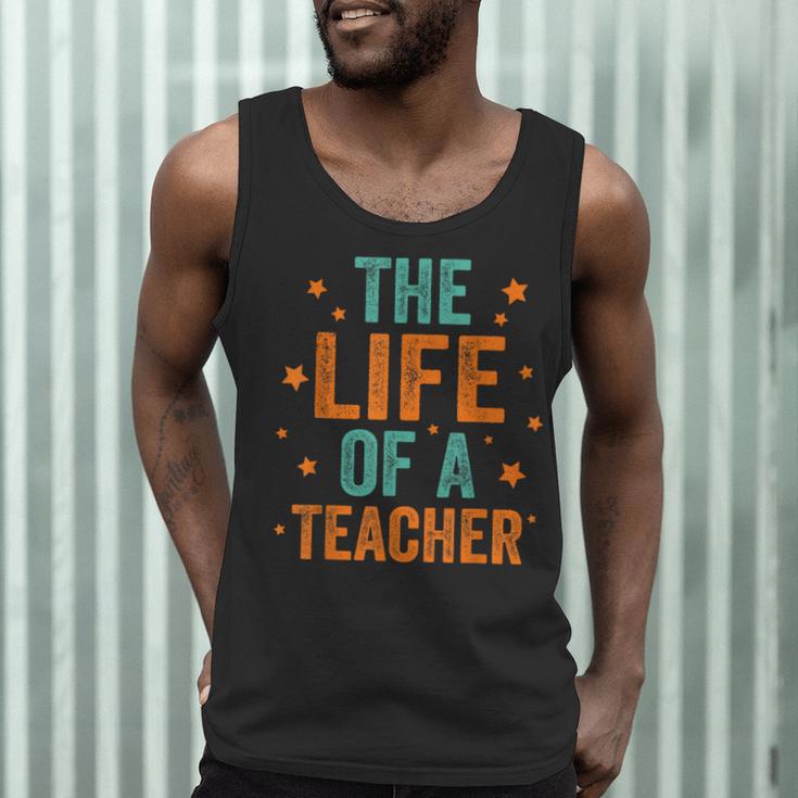 The Life Of A Teacher Men Tank Top, novelty gifts, funny gifts