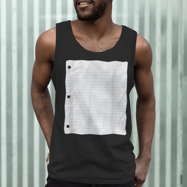 Lined Paper Notebook Halloween Costume For Students Teachers For Men Women Kids Men Tank Top, novelty gifts, funny gifts Lined Paper Notebook Halloween Costume For Students Teachers For Men Women Kids Men Tank Top, novelty gifts, funny gifts